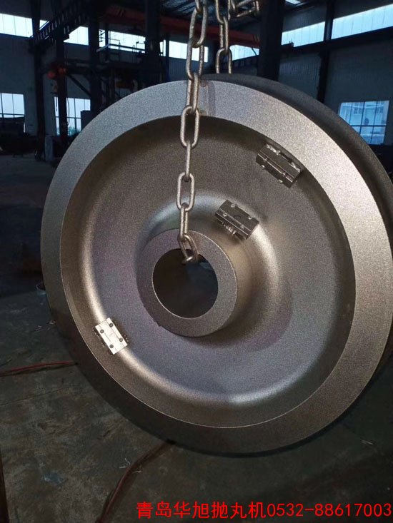 動車輪子拋丸除銹效果圖