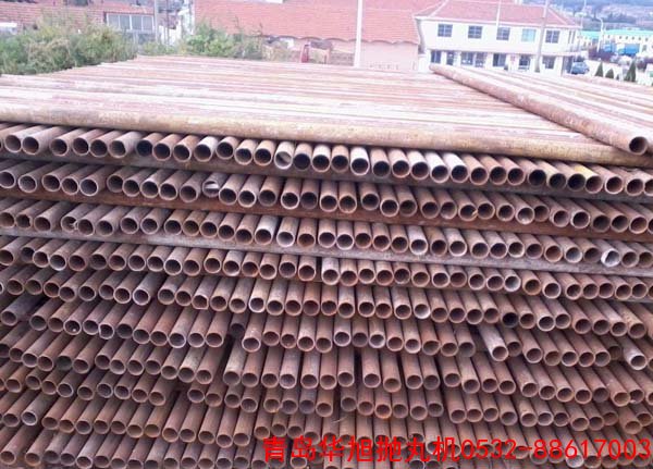 建筑用的架子管上的鐵銹及混凝土水泥拋丸機(jī)