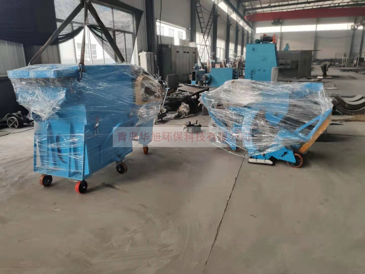 移動式拋丸機主機和除塵器