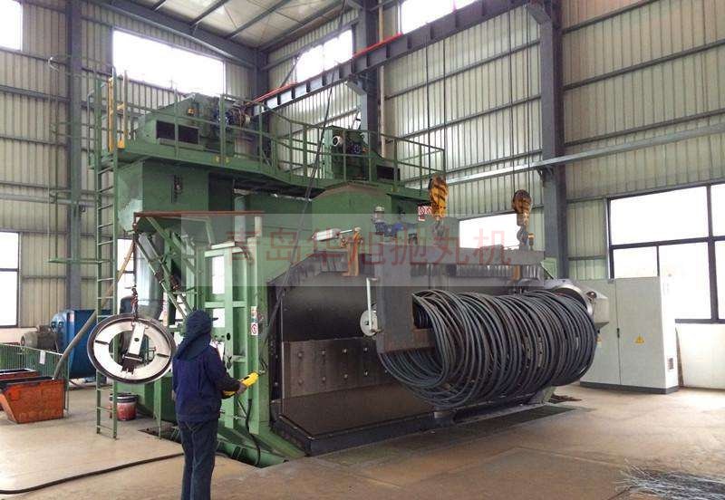 盤圓拋丸清理機(jī)、鋼筋線材拋丸除銹設(shè)備