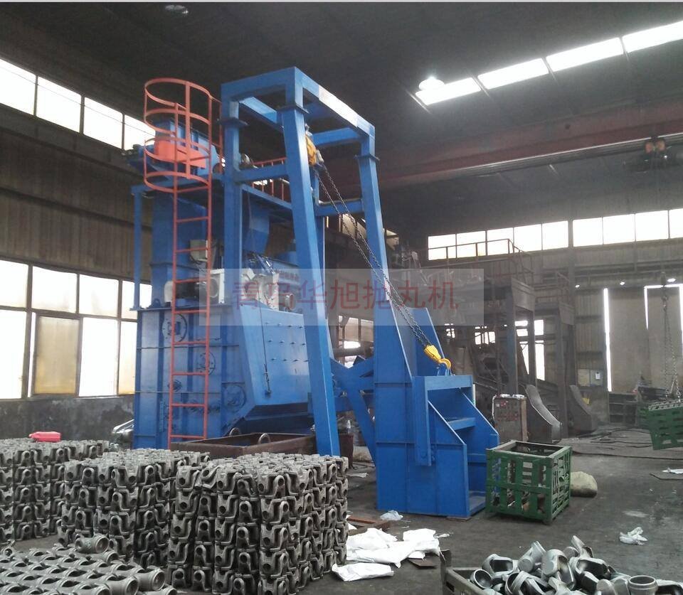 Q3210自動上下料履帶式拋丸清理機