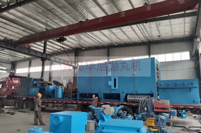 Q6912輥道通過式拋丸機裝車現(xiàn)場